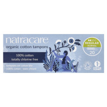 Natracare, Organické Vlněné Tampony, Pravidelné, Normální, 20 Tamponů