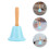 4Pièces Main Fer Manche Bois Cloche Décoration 11