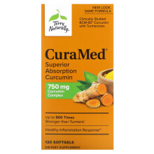 Terry Naturally, CuraMed, Assorbimento curcuminico superiore, 750 mg, 120 Softgels