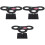 3Pièces Porte Sushi Cornet Glace Noir Stable Support Polyvalent 3