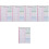 5Pièces De Notes Multi-Usages Couleurs Multiples 5