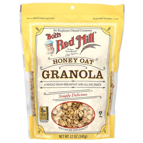 Bob's Red Mill, Granola, Mel, Aveia, 12 oz (340 g)