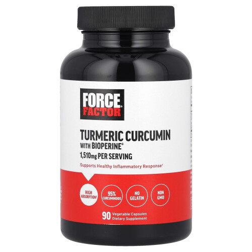 Curcumină cu Turmeric și BioPerineÆ de Force Factor