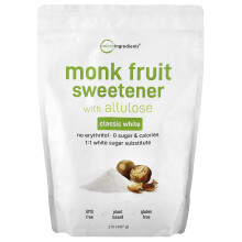 Micro Ingredients, Monk Fruit Sweetener met Allulose, Classic White, 2 pond (907 g)