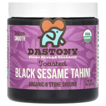 Dastony, Organische Toasted Black Sesame Tahini, Ultra Smooth, 8 oz (227 g)