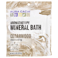 Aura Cacia, Banho Mineral de Aromaterapia, Cedro, 2,5 oz (70,9 g)