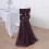 Faixas de chiffon roxas para cadeiras, 1,98 m (pacote com 5) 2