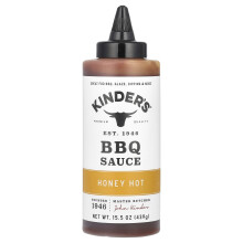 KINDER'S, Salsa BBQ, Miele Caldo, 15.5 oz (439 g)
