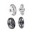 Metal Snap Buttons Rustproof Crafting Snap Fastener DIY Sewing Knitting Press Studs 4