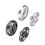 Metal Snap Buttons Rustproof Crafting Snap Fastener DIY Sewing Knitting Press Studs 6