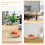 Wood Serving Tray 18x18x7cm Light Brown 5