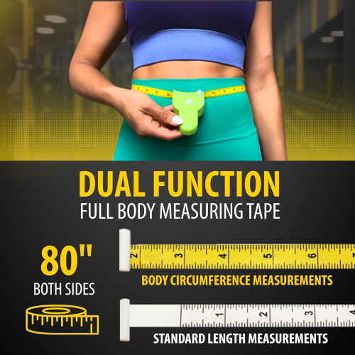 Body Tape Measure Automatic Telescopic 2 pcs 2