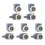 Shower Door Rollers Set – 10pcs, PA Plastic & Stainless 2