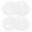 4Paires Cache-Vis Wc Plastiques Blancs Pour Fixation Siège 1