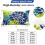 Conjunto de 2 capas de almofada de linho com bolinhas pretas, 45x45 cm (18x18 polegadas). 4