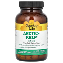Country Life, Arctic-Kelp, 225 mcg, 300 Tavole