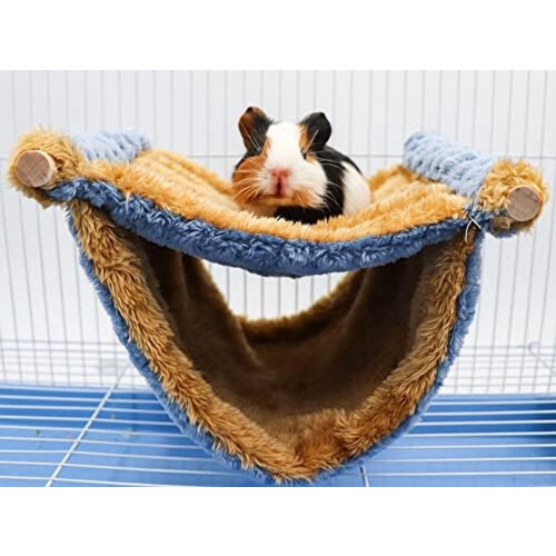 Double-Layer Fleece Pet Hammock for Small Animals 1