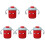 5Pièces Gobelets Bébé Rouge Avec Pour Entraînement 2