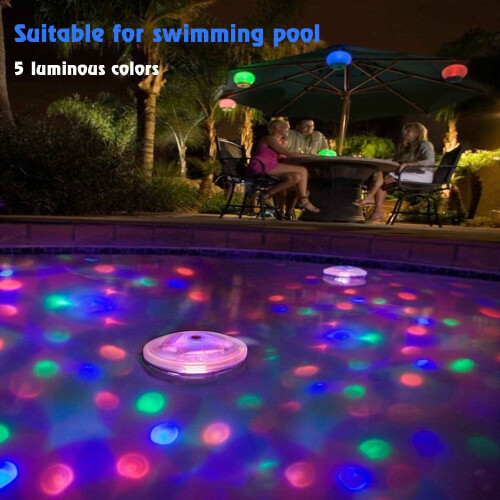 MesaSe Πλωτό Υποβρύχιο RGB LED Disco Light Glow Show Πισίνα Υδρομασάζ Spa Λάμπα 1