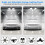 2-Pack 32000LM LED Garage Ceiling Light, 6500K, 6 Deformable Panels, E26/E27 Socket – Compatible with Workshop, Warehouse, Attic 3
