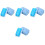 4Ensembles Effaceurs Blancs En Corail Pour Tableau École Portable 4