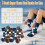 3 ζευγάρια κάλτσες από μαλλί για άνδρες, χοντρές θερμικές χειμωνιάτικες κάλτσες 4