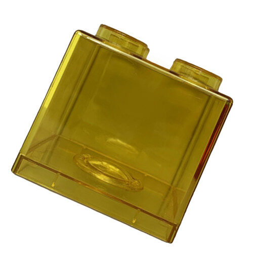 Cofrinho retangular transparente para moedas, ideal para crianças. 2