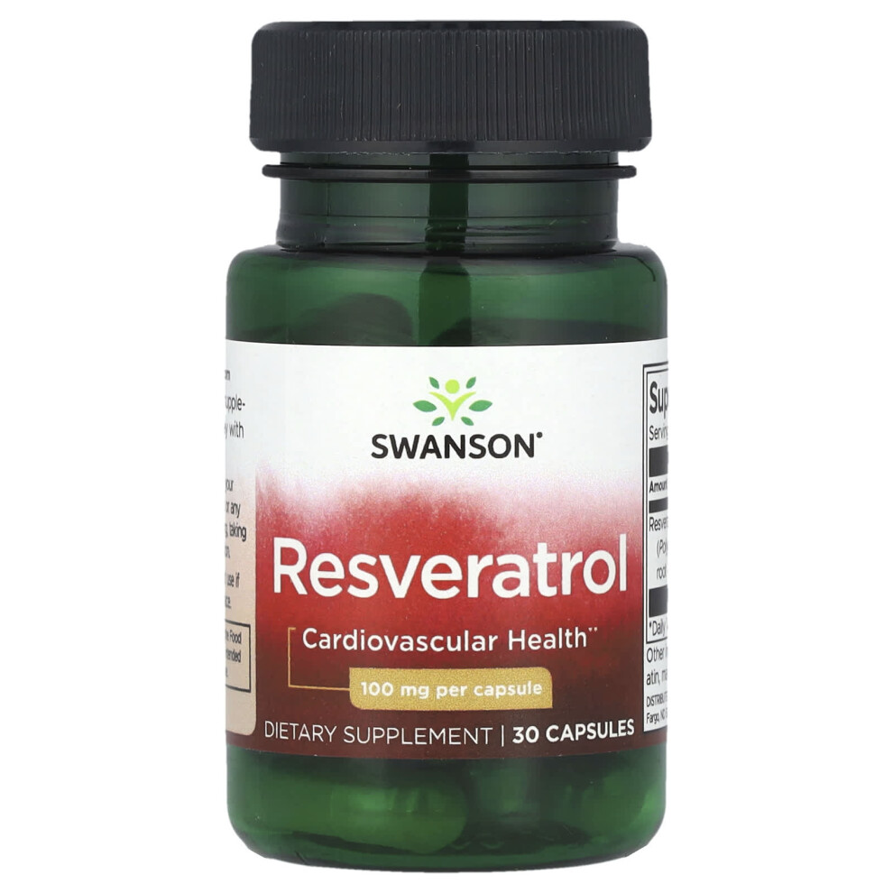 Swanson Resveratrol, 100Mg - 30 Caps