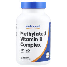 Nutricost, Methylierter Vitamin B-Komplex, 120 Kapseln