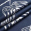 Blackout Curtains Navy Blue Silver Palm Design 38x72 Inch 2 7