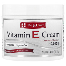 De La Cruz, Κρέμα Βιταμίνου Ε, Αroma-Free, 4 oz (114 g)