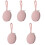 5Pièces Boîte Silicone Rose Facile À Bébé 5