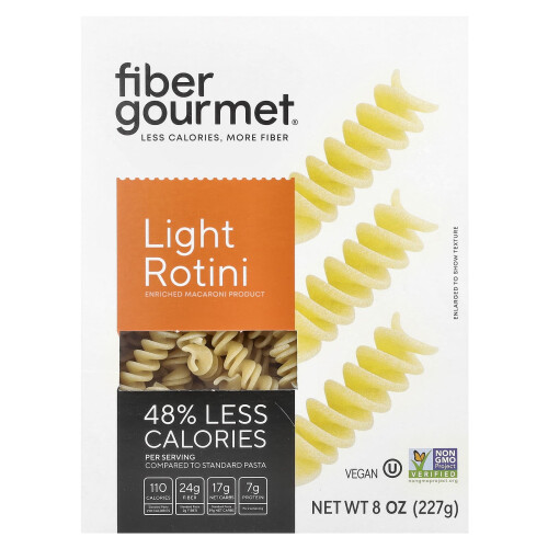 Fiber Gourmet, Licht Rotini, 8 oz (227 g)