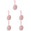 5Pièces Boîte Silicone Rose Facile À Bébé 8