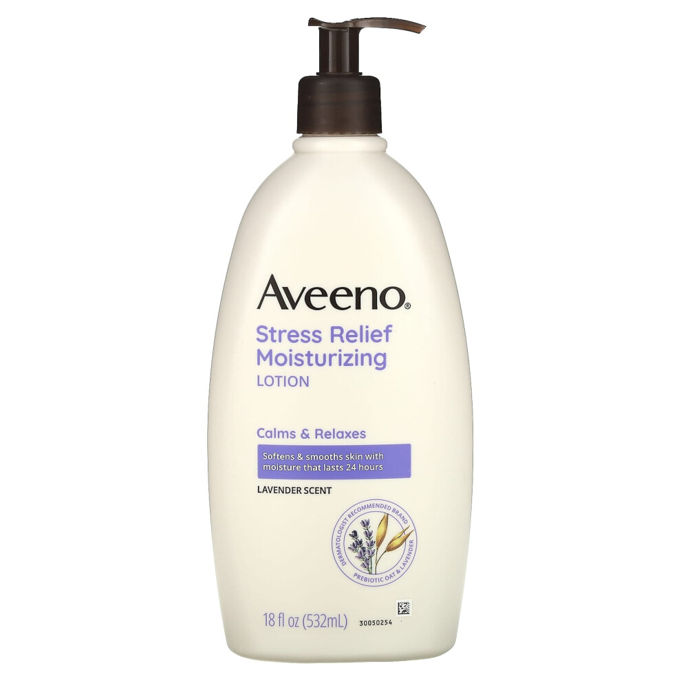 Aveeno , Stress Relief Moisturizing Lotion, Lavender, 18 Fl Oz (532 Ml)