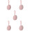 5Pièces Boîte Silicone Rose Facile À Bébé 10