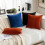 Βελούδινα Μαξιλαροθήκες Burnt Orange 18x18 ίντσες - Συσκευασία των 2 8