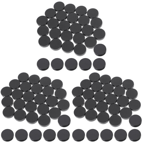 90Pièces Accessoires De Backgammon Pièces Plastique Noires Décoratives 1