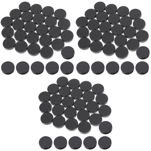 90Pièces Accessoires De Backgammon Pièces Plastique Noires Décoratives 2