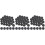 90Pièces Accessoires De Backgammon Pièces Plastique Noires Décoratives 4