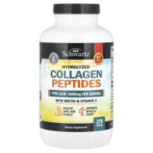 BioSchwartz, Peptide de Colagen Hidrolizat cu Biotin și Vitamina C, 270 Tablete