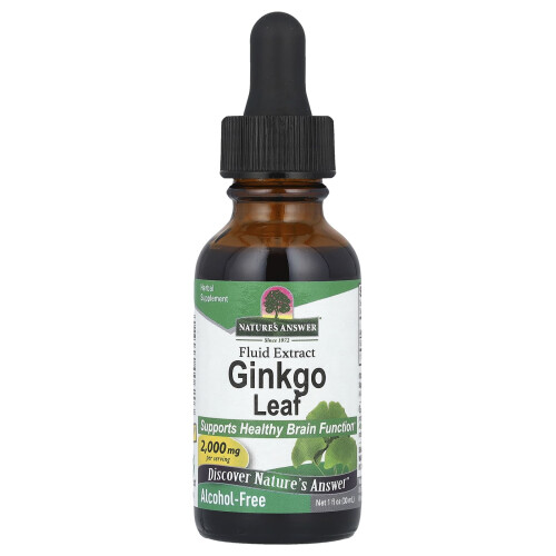 Nature's Answer Ginkgo Leaf Extract Alcohol-Free - 30ml