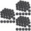 90Pièces Accessoires De Backgammon Pièces Plastique Noires Décoratives 6