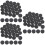 90Pièces Accessoires De Backgammon Pièces Plastique Noires Décoratives 7