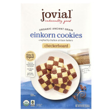 Jovial, Organické Einkorn Cookies, Checkerboard, 8.8 oz (250 g)