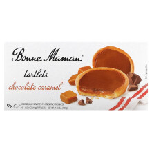 Bonne Maman, Tartletter, Chokladkaramell, 9 Tartletter, 0,53 oz (15 g) Varje