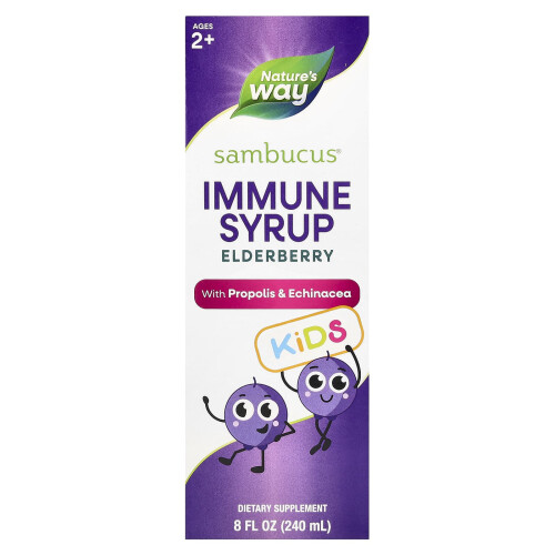 Nature's Way, Kids Σάμπουκος, Ιμούνη Σιρόπη, Αλόη, Ηλικία 2+, 8 fl oz (240 ml)