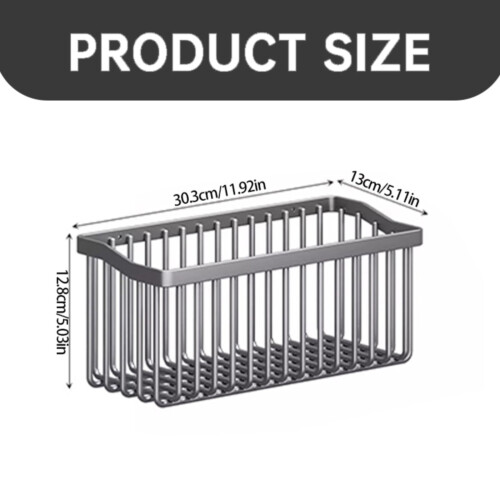 Wall-Mounted Wire Fruit & Veg Rack, Stainless Steel, Stackable, Gray – Compatible with Kitchen Storage 2