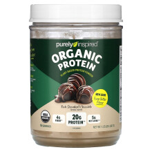 Purely Inspired, Proteina Vegetale Biologica, Cioccolato Decadente, 1.25 lbs (567 g)