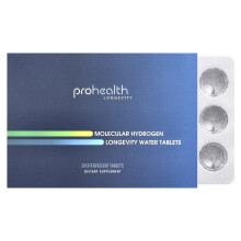 ProHealth Longevity, Moleculair waterstof, Longevity Water Tablets , 30 Effervescent Tablets